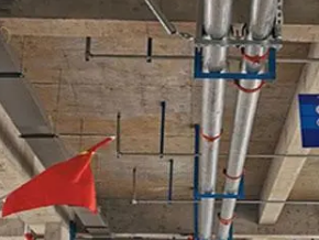 河口管廊支架的安装方法